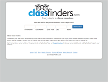 Tablet Screenshot of classfinders.com